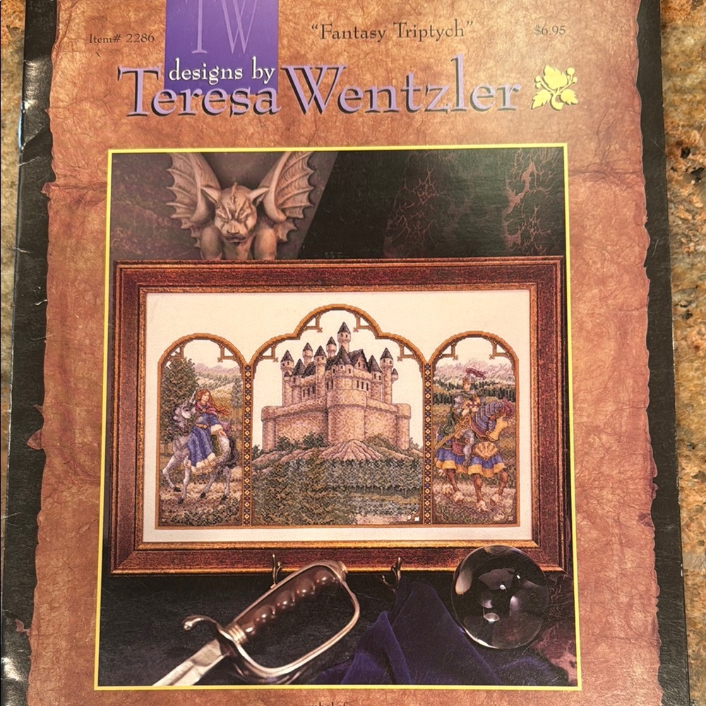 Fantasy Triptych Cross Stitch chart Teresa Wentzler